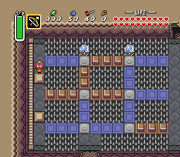 passage south by pushing blocks down
